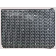 Goyard Chevron Senat Pochette Gm Donkergrijs sar0201493