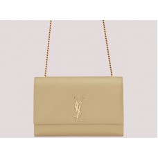 Saint Laurent YSL Large Kate Chain Bag Apricot H-yslshsg073330md