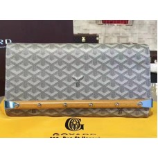 Goyard Chevron Monte Carlo Bois clutch kaki