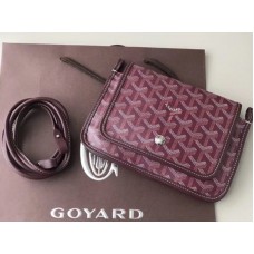 Goyard Goyardine Plumet Crossbody Portemonnee Burgundy