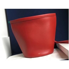 Celine Claps Bucket Bag van kalfsleer, rood