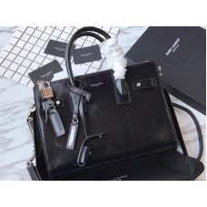 Saint Laurent Sac De Jour Clafskin Satchel Zwart