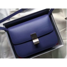 Celine Medium Classic Tas in Doos Kalfsleer Blauw