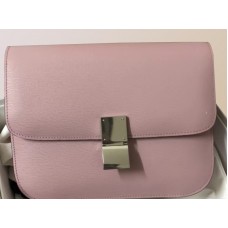 Celine Medium Classic Tas in Doos, Kalfsleer, Roze