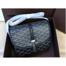 Goyard Goyardine Chevron Messenger Bag Zwart