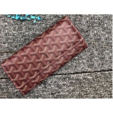 Goyard Varenne Chevron lange portemonnee bordeaux