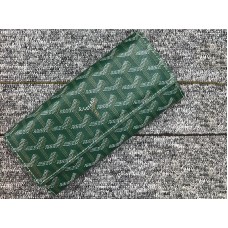 Goyard Varenne Chevron Lange Portemonnee Groen