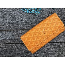 Goyard Varenne Chevron Lange Portemonnee Geel