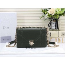 Dior Kleine Diorama Tas van Lamsleer Groen d05262