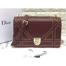 Dior Diorama Kalfsleren Tas Bordeauxrood d0422-12