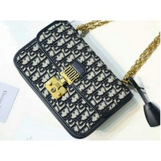 Dior Dioraddict Flap Canvas met gouden hardware en zwarte details d100694