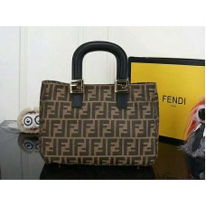 Fendi FF stoffen draagtas met gouden details ff06