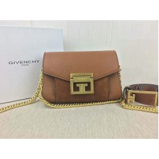 Givenchy kleine gv3 tas in generfd leer en suède bruin