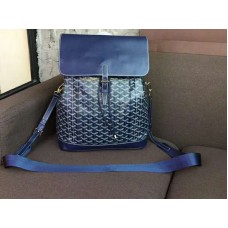 Goyard Goyardine Kalfsleren Alpin Rugzak Blauw