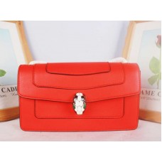 Bvlgari Flap Cover Serpenti Forever 22cm Kalfsleer Rood