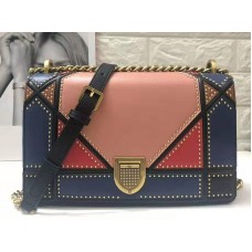 Grote Dior Diorama-tas in veelkleurig patchwork
