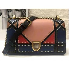 Dior kleine Diorama tas in veelkleurig patchwork