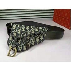 Dior Oblique Saddle Belt Bag Blauw