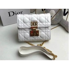 Dior Dioraddict Mini Lamsleren Tasje Wit