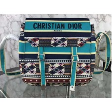 Dior Diorcamp Messenger Bag in geborduurd canvas, groen