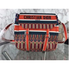 Dior Diorcamp Messenger Bag in geborduurd canvas, oranje