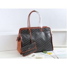 Goyard Sac Hardy dierenvervoerbox bruin en zwart