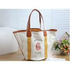 Goyard Belharra Biarritz omkeerbare draagtas geel