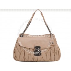 Miu Miu Gematelasseerde Schoudertas Beige