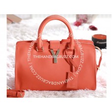 Yves Saint Laurent Chyc Original leren handtas in oranje