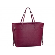 Louis Vuitton Neverfull MM van Epi-leer in fuchsia