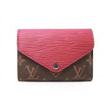 Louis Vuitton Monogram Marie-Lou compacte portemonnee in fuchsia