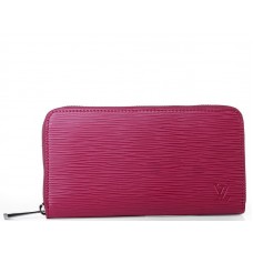Louis Vuitton Epi Leren Zippy Organizer Fushia