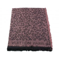 Louis Vuitton sjaal met luipaardprint, roze
