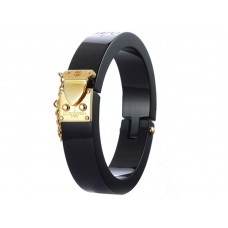 Louis Vuitton Lock Me armband zwart