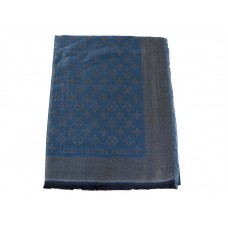 Louis Vuitton Monogram Ikat Sjaal Blauw