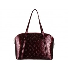 Louis Vuitton Monogram Vernis Avalon schoudertas met rits, donkerpaars