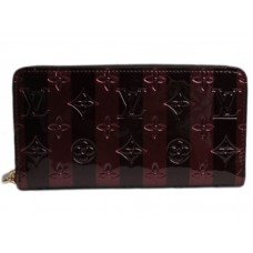 Louis Vuitton Monogram Vernis Strepen Zippy Portemonnee Amarante Ray