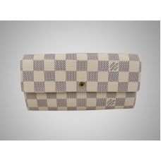 Louis Vuitton Damier Azur portemonnee met ritsvak