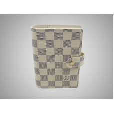 Louis Vuitton Damier Azur kleine ringagenda-hoes