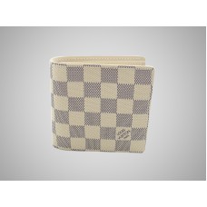 Louis Vuitton Damier Azur brak Billford & munten portemonnee