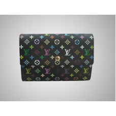 Louis Vuitton Monogram Multicolore Zwarte Alexandra Portemonnee