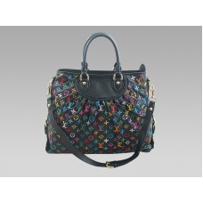 Louis Vuitton Runway Monogram Leather Cabby MM Zwart Multicolor