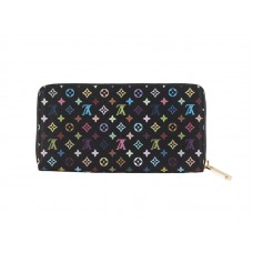 Louis Vuitton Monogram Multicolore Zwarte Zippy Portemonnee Grenade