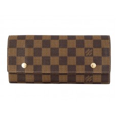 Louis Vuitton Damier Ebene verstelbare portemonnee