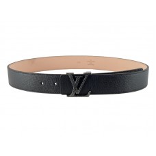 Louis Vuitton Initiales Taiga leren riem leisteen