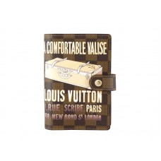 Louis Vuitton Damier Ebene kleine ringagendaomslag