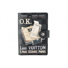 Louis Vuitton Damier Graphite kleine ringagenda-omslag