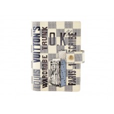 Louis Vuitton Damier Azur kleine ringagenda-hoes