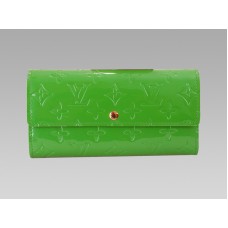 Louis Vuitton Monogram Vernis Sarah Portemonnee Groen Tonic