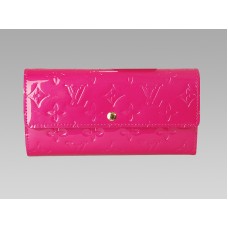 Louis Vuitton Monogram Vernis Sarah Portemonnee Rose Pop